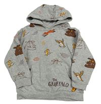Sivá mikina s The Gruffalo a kapucňou Tu