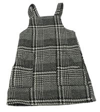 Čierno-biele vzorované vlnené šaty F&F