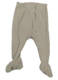 Béžové žebrované polodupky George