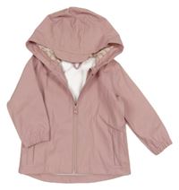 Svetloružová nepromokavá bunda s kapucňou John Lewis