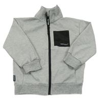 Svetlošedá -čierna prepínaci mikina Bekkin