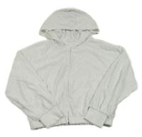 Biela kvetinová prepínaci crop mikina s kapucňou GAP