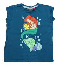 Petrolejové tričko s Ariel Disney