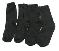 2x tmavosivé ponožky