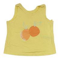 Žltý crop top s obrázkom George