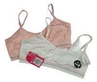 2x lambáda - bílá + světlerůžová Primark