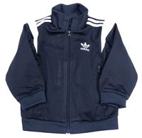 Tmavomodrá sportovní propínací mikina Adidas
