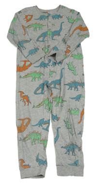 Šedý overal s dinosaury V by Very