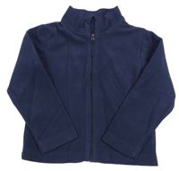 Tmavomodrá fleecová funkčná prepínaci mikina Mountain Warehouse