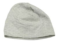 Sivá melírovaná čapica s bodkami H&M
