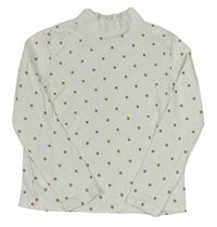 Biele tričko s hviezdičkami zn. H&M