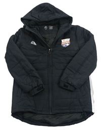 Černá šusťáková zimní bunda s kapucí Pendle 