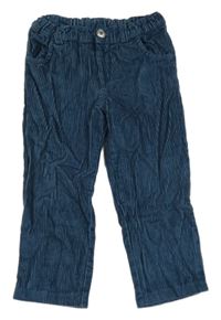 Tmavomodré menšestrové nohavice