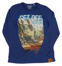 Tmavomodré triko s potiskem C&A