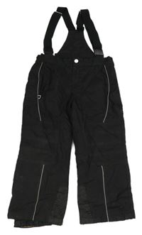 Černé šusťákové oteplovačky s odepínacími kšandami Killy 