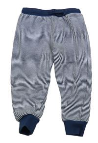 Tmavomodro-biele pruhované tepláky M&S