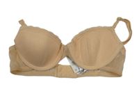 Nové - Béžová síťované podprsenka Primark vel. 70A