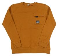 Medová mikina s vreckom a horami LC Waikiki