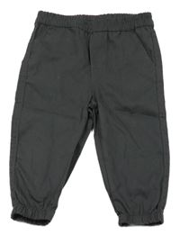 Sivé plátenné cuff nohavice Baby Rebels