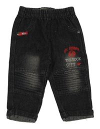 Tmavosivé rifle s nápisom Lee Cooper