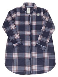 Nové - Šedo-růžová kostkovaná noční košile George