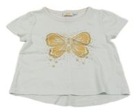 Biela tunika s motýlom Kids