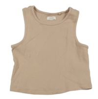 Svělerůžový rebrovaný crop top Next