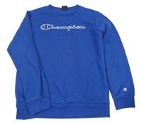 Kobaltově modrá mikina s logom Champion