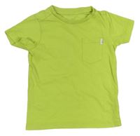 Limetkové tričko s vreckom zn. Mothercare