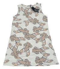 Biele šaty s ráčky Mothercare