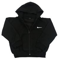 Čierna prepínaci mikina s logom a kapucňou Nike