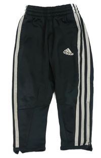 Černošedo-bílé sportovní tepláky Adidas