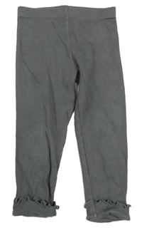 Tmavosivé rebrované legíny F&F