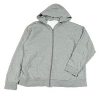 Sivá melírovaná prepínaci mikina s kapucňou H&M