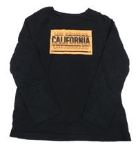 Čierne tričko s nápismi PRIMARK