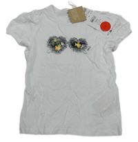 Nové - bílé tričko s potiskem name it.