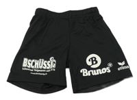 Čierne športové kraťasy s nápismi erima