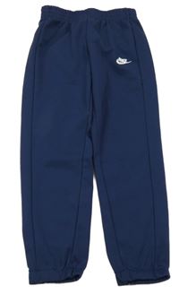 Tmavomodré thermo tepláky s logem Nike