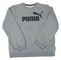 Sivá mikina s logom Puma