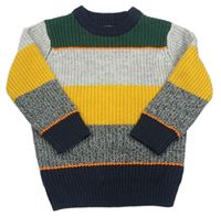 Farebný pruhovaný sveter F&F