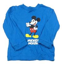 Modré tričko s Mickey mousem zn. George