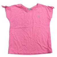 Neónové ružové tričko so srdiečkom Matalan