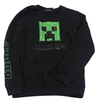 Černá mikina s creeperem - Minecraft Tu