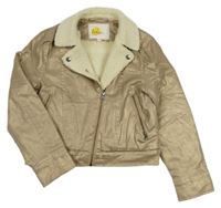 Béžový trblietavý zateplený krivák Mini Boden