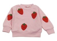 Ružová mikina s jahodami Shein
