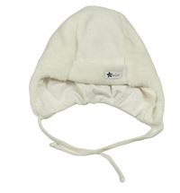 Smetanová chlupatá čepice