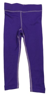 Fialové spodné funkčné legíny Crivit