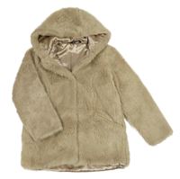 Béžová kožešinová podšitá bunda s kapucí George
