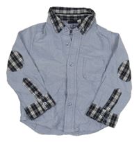 Modrá melírovaná košile Sergent Major