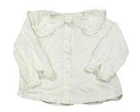 Bílá puntíkatá halenka s límečkem Next